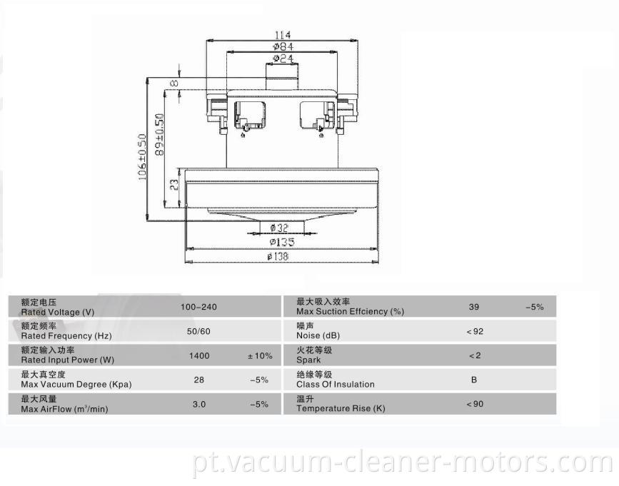 Hwx Vacuum Cleaner Motor